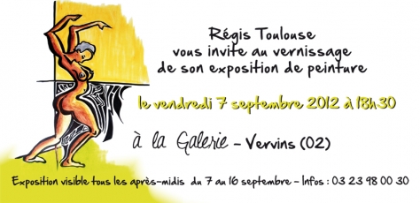 Print invitation Régis Toulouse 1
