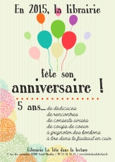 Print affiche anniversaire librairie